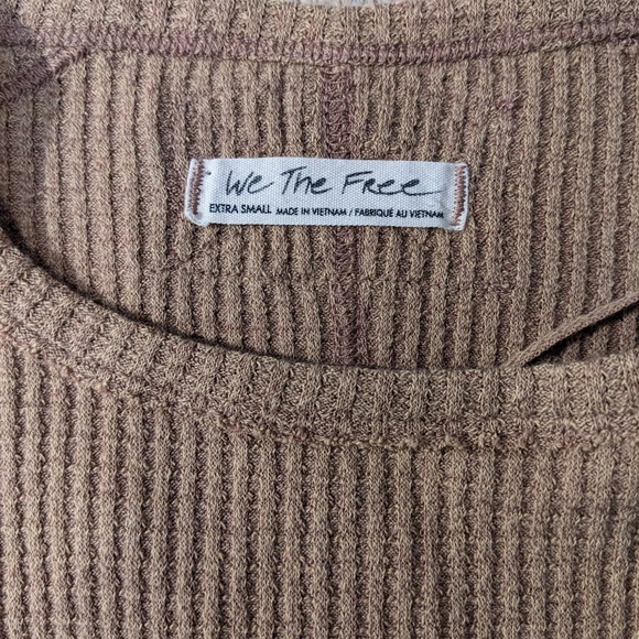 Sold WE the Free Oh My babydoll thermal, Size xs, tan - Picture 5 of 7